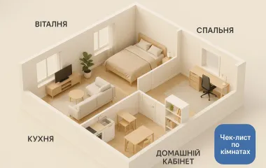 Меблі для квартири: чек-лист по кімнатах