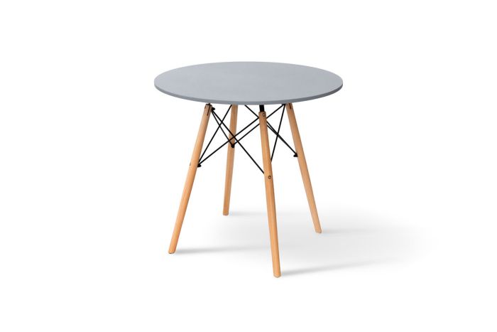 Стіл обідній ЕТНА MDF (D=80cm), сірий