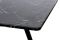 Стіл Тандем 120(+40)*75 чорний метал/мрамор чорн