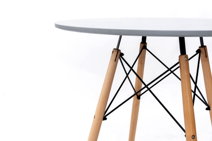 Стіл обідній ЕТНА MDF (D=100cm), сірий
