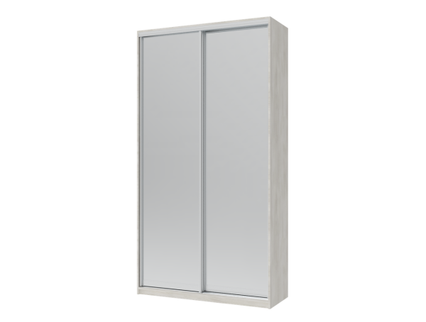 Шкаф купе Doros Сити Лайт Белое дерево 2 Зеркала 120х60х225 (42002041)