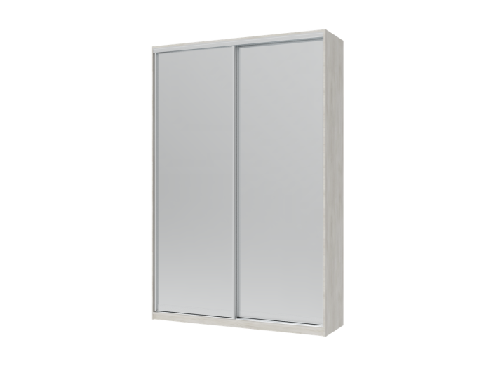 Шкаф купе Doros Сити Лайт Белое дерево 2 Зеркала 150х45х225 (42002059)