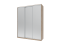 Шкаф купе Doros Сити Лайт Дуб Cонома 3 Зеркала 180х60х225 (42002057)