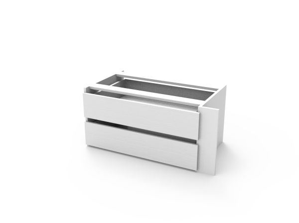 Блок ящиков для шкафа купе Doros L-Caiser Белый 87,6х50х55 (40908004)