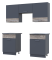 Кухня Лея Doros 1.8 м Графит/Клондайк ДСП 180х60х250 (81000014)