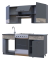Кухня Лея Doros 1.8 м Графит/Клондайк ДСП 180х60х250 (81000014)