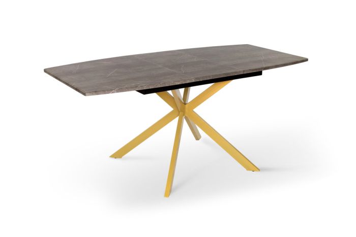 Стіл Річард 140(+40)*85 золото /плів Юпітер---