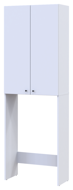 Шкаф для стиральной машины Doros Лола Белый ДСП 64х31.6х190 (41516022)