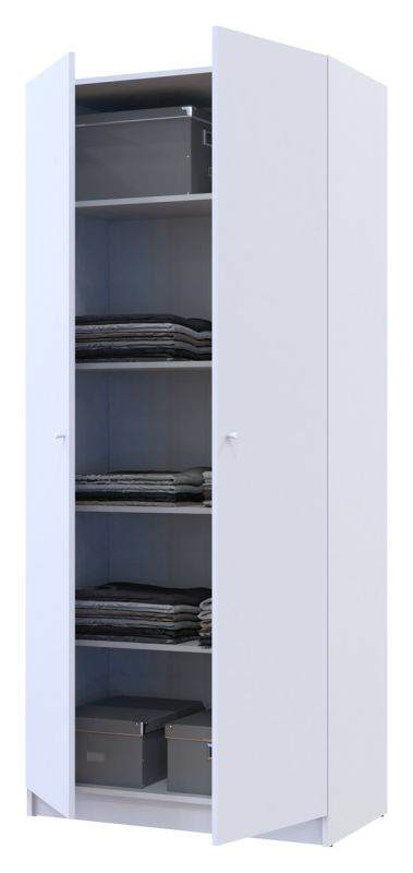 Шкаф для одежды Doros Promo с полками Белый 2 ДСП 90х48х204 (42005100)