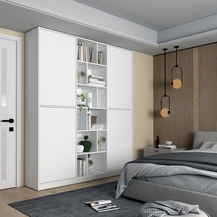 Шкаф для одежды Doros Морган Белый ДСП 180х38.5х210 (42001246)