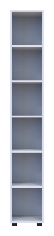 Шкаф пенал Doros Мира Белый ДСП 183.5х30х30 (41510126)