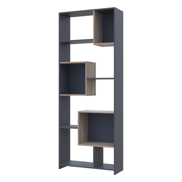 Этажерка Высокая Doros B1S Графит/Дуб Сонома 81х30х210 (41516040)