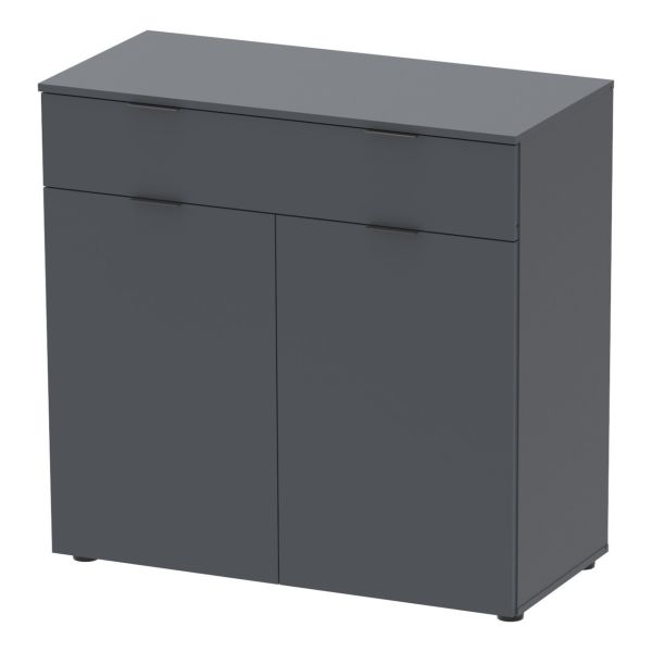 Комод Doros Рон 2 2 фасады 1 шухляда Графит 80х38х100 (41516004)