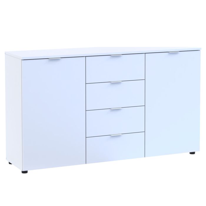 Комод Doros Рон 5 Белый 2 фасада 4 шухляды 140х38х81 (44900223)