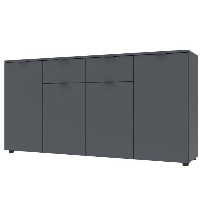 Комод Doros Рон 7 Графит 4 фасада 2 шухляды 160х38х81 (44900236)