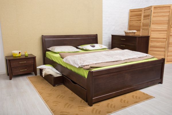 Ліжко Сіті фільонка з ящ. 1800*2000 тем.горіх