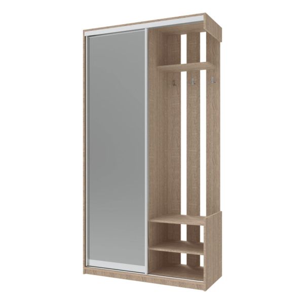 Прихожая Doros City One Door Дуб Cонома 1 Зеркало 110х45х210 (44900083)