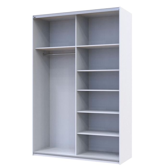 Шкаф купе Doros G-Caiser Белый 2 Зеркала / 3 части 160х60х240 (42002102)