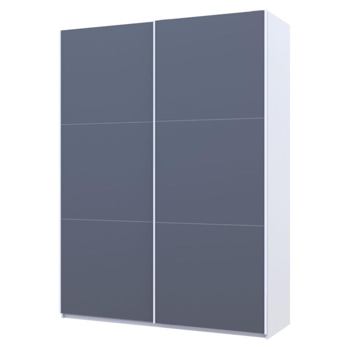Шкаф купе Doros G-Caiser Белый Графит 2 ДСП / 3 части 160х60х240 (42005087)