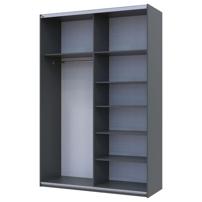 Шкаф купе Doros G-Caiser Графит Графит 2 ДСП 160х60х240 (42005085)