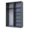 Шкаф купе Doros G-Caiser Графит Графит 2 ДСП 160х60х240 (42005085)