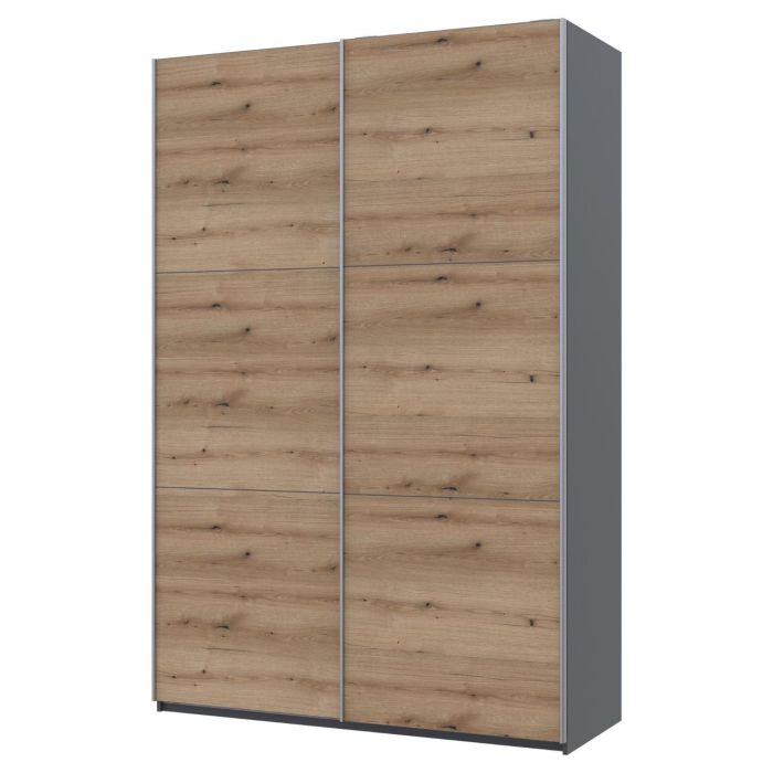 Шкаф купе Doros G-Caiser Графит Дуб Евок 2 ДСП 160х60х240 (42005074)
