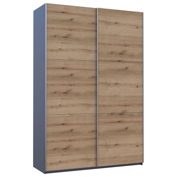 Шкаф купе Doros G-Caiser Графит Дуб Евок 2 ДСП 160х60х240 (42005074)