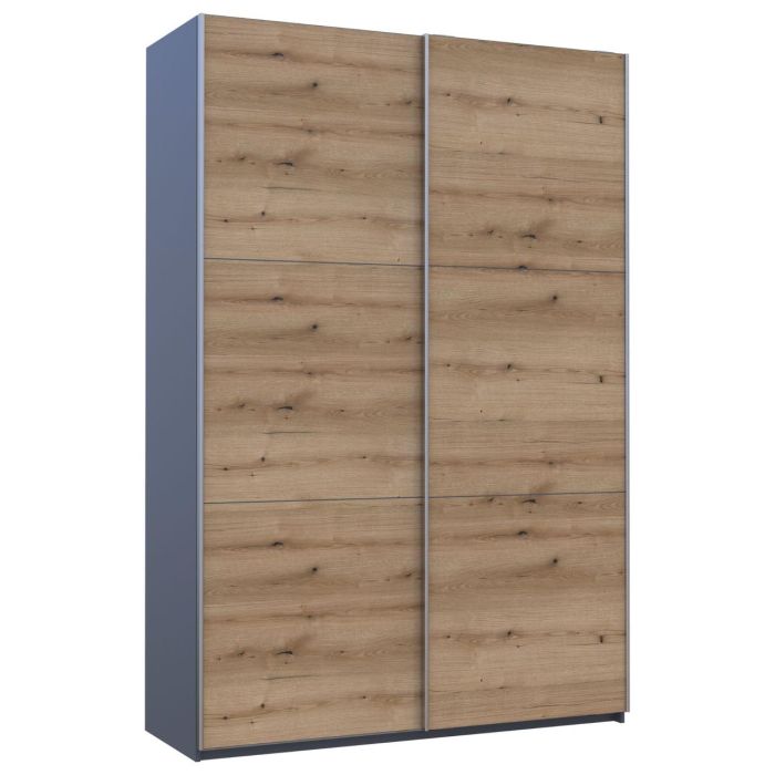 Шкаф купе Doros G-Caiser Графит Дуб Евок 2 ДСП 160х60х240 (42005074)