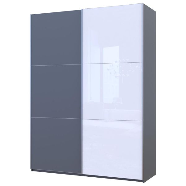 Шкаф купе Doros G-Caiser Графит Графит 1 ДСП / 1 стекло / 3 части 180х60х240 (42005090)