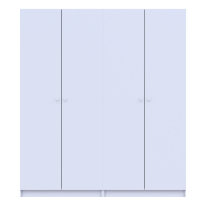 Комплект Doros Промо с полками Белый 2+2 ДСП 180х48х204 (44900288)
