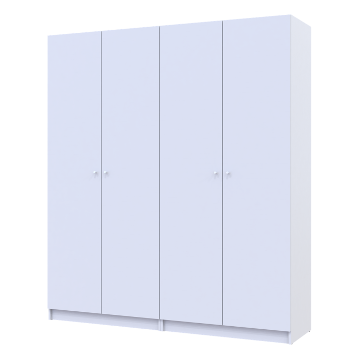 Комплект Doros Промо с полками Белый 2+2 ДСП 180х48х204 (44900288)