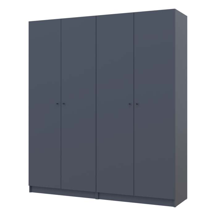 Комплект Doros Промо с полками Графит 2+2 ДСП 180х48х204 (44900289)