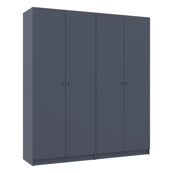 Комплект Doros Промо с полками Графит 2+2 ДСП 180х48х204 (44900289)