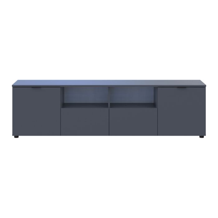 Комод Doros Рон 4 Графит 2 фасада 2 шухляды 180х38х50 (44900234)