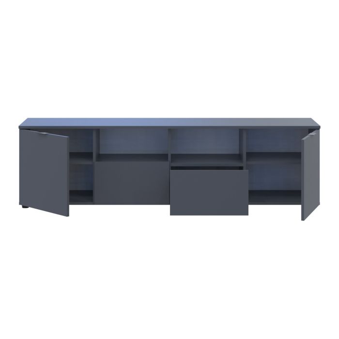 Комод Doros Рон 4 Графит 2 фасада 2 шухляды 180х38х50 (44900234)