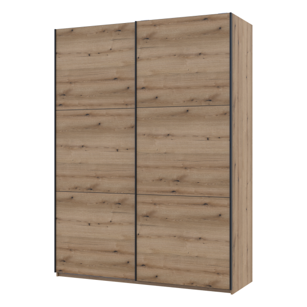 Шкаф купе Doros G-Caiser Дуб Эвок 2 ДСП / 3 части 180х60х240 (80737748)