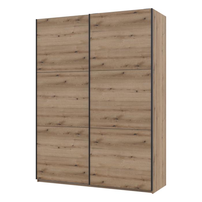 Шкаф купе Doros G-Caiser Дуб Эвок 2 ДСП / 3 части 180х60х240 (80737748)
