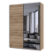 Шкаф купе Doros G-Caiser Дуб Евок 1 ДСП / 1 зеркало 180х60х240 (80737749)