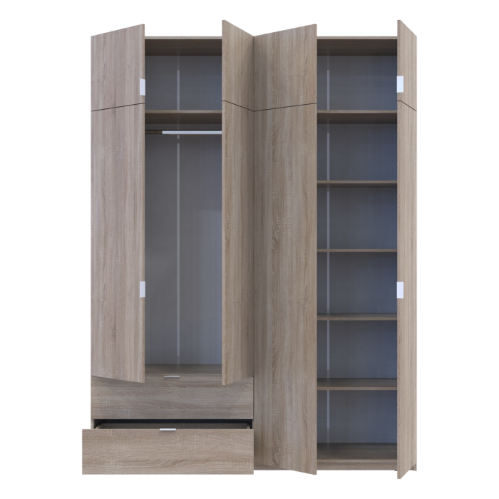 Распашной шкаф для одежды Doros Лукас Дуб Сонома 180х50х240 (80737731)