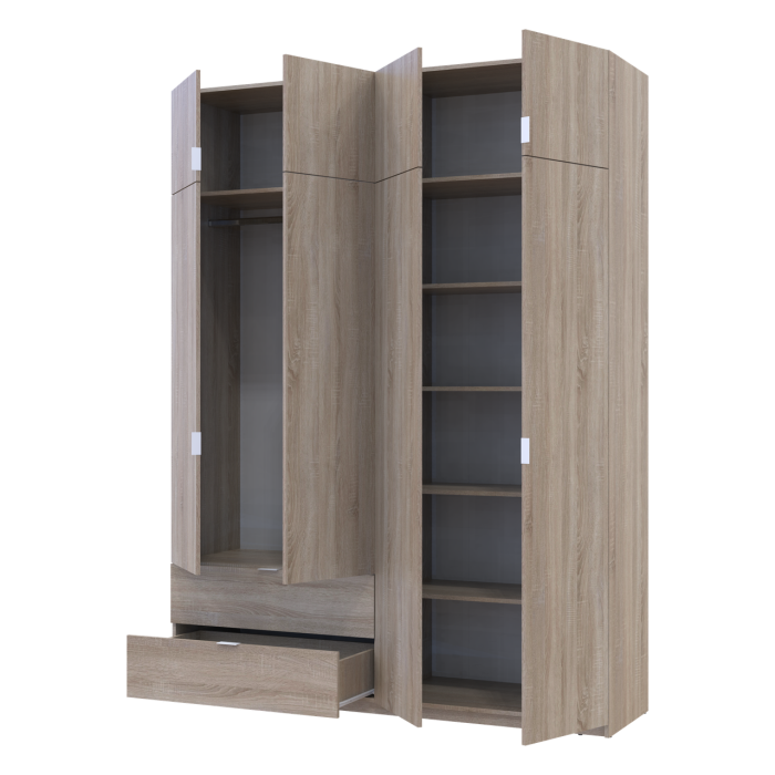 Распашной шкаф для одежды Doros Лукас Дуб Сонома 180х50х240 (80737731)