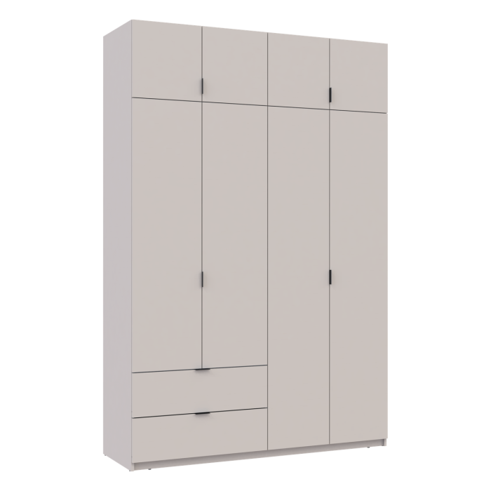 Распашной шкаф для одежды Doros Лукас Кашемир 160х50х240 (80737728)