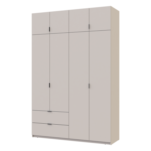 Распашной шкаф для одежды Doros Лукас Кашемир 160х50х240 (80737728)