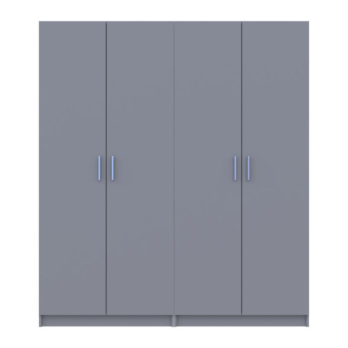 Комплект Doros Промо с полками Серый 2+2 ДСП 180х48х204 (80737771)