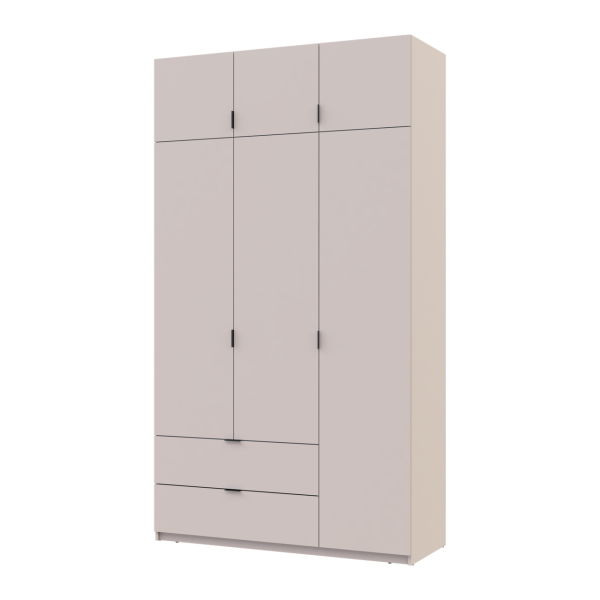 Распашной шкаф для одежды Doros Лукас Кашемир 3ДСП 135х50х240 (80737802)