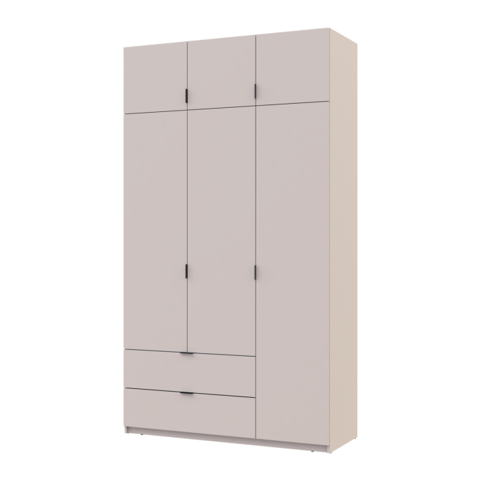 Распашной шкаф для одежды Doros Лукас Кашемир 3ДСП 135х50х240 (80737802)