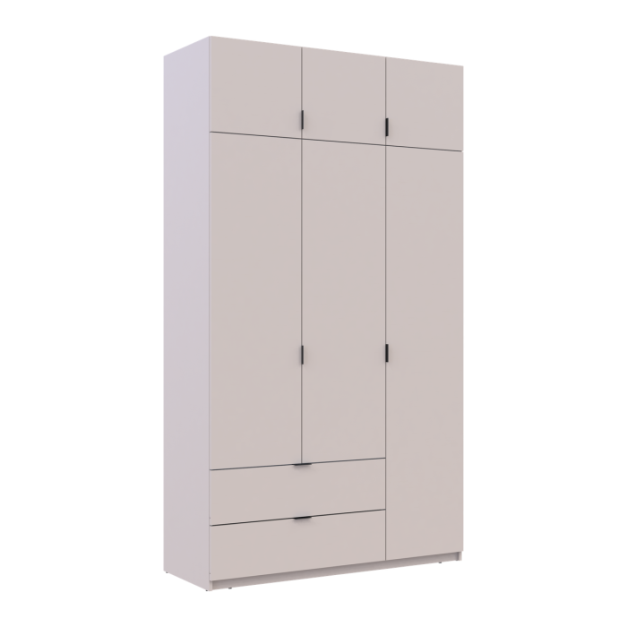 Распашной шкаф для одежды Doros Лукас Кашемир 3ДСП 135х50х240 (80737802)
