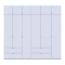 Распашной шкаф для одежды Doros Лукас Белый 3+3 ДСП 255х50х240 (42005110)
