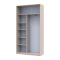 Шкаф купе Doros Сити Лайт Кашемир 1 ДСП / 1 зеркало 120х45х225 (80736338)