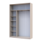 Шкаф купе Doros Сити Лайт Кашемир 1 ДСП / 1 зеркало 150х45х225 (80736356)