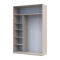 Шкаф купе Doros Сити Лайт Кашемир 1 ДСП / 1 зеркало 150х60х225 (80736353)